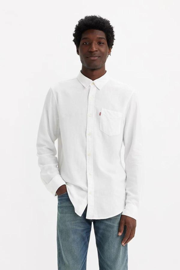 Levi's Erkek Pamuk ve Keten Karışımlı Regular Fit Gömlek - 85746-0140 - Image 1