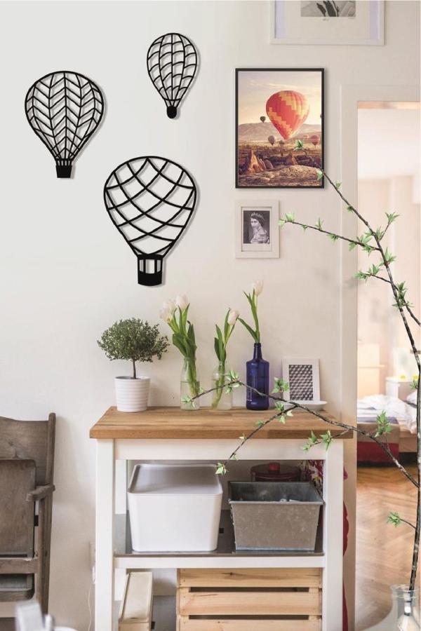 Balon Duvar Süsü 3 Parça Uçan Balon Duvar Dekoru Dekoratif Süs - Image 1