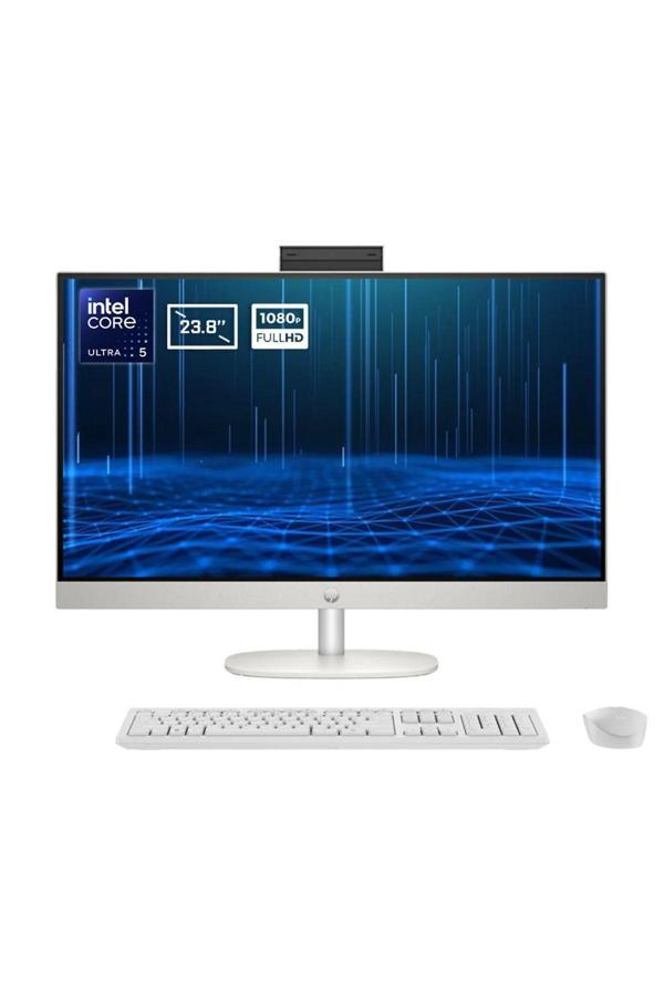 HP 24-cr1021nt B05RSEA Intel Core Ultra 5 125U 16GB DDR5 512GB SSD 23.8 inç Full HD FreeDos Beyaz All In One Bilgisayar - Image 1