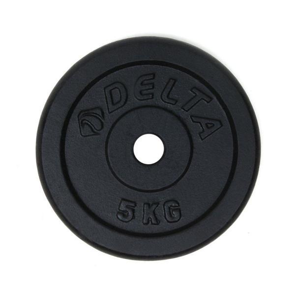 Delta 5 Kg x 2 Adet Siyah Döküm Plaka Çiftli Ağırlık Flanş - Image 1