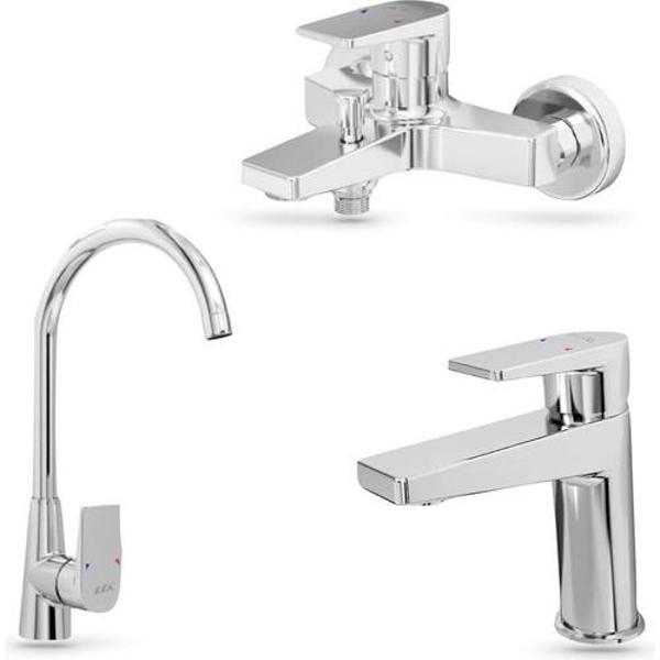 E.C.A Dalia 3'lü Batarya Seti: Banyo - Lavabo - Eviye Bataryası |102102488BEL - Image 1
