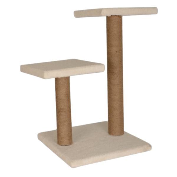 Reyo Pet Çift Stepli Kedi Tırmalama Beyaz - Image 1