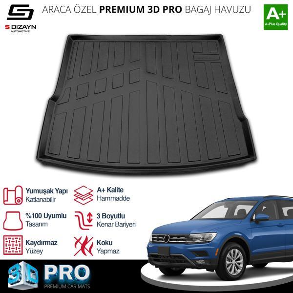 S-Dizayn VW Tiguan 3D Pro Bagaj Havuzu 2016-2023 A+ Kalite - Image 1
