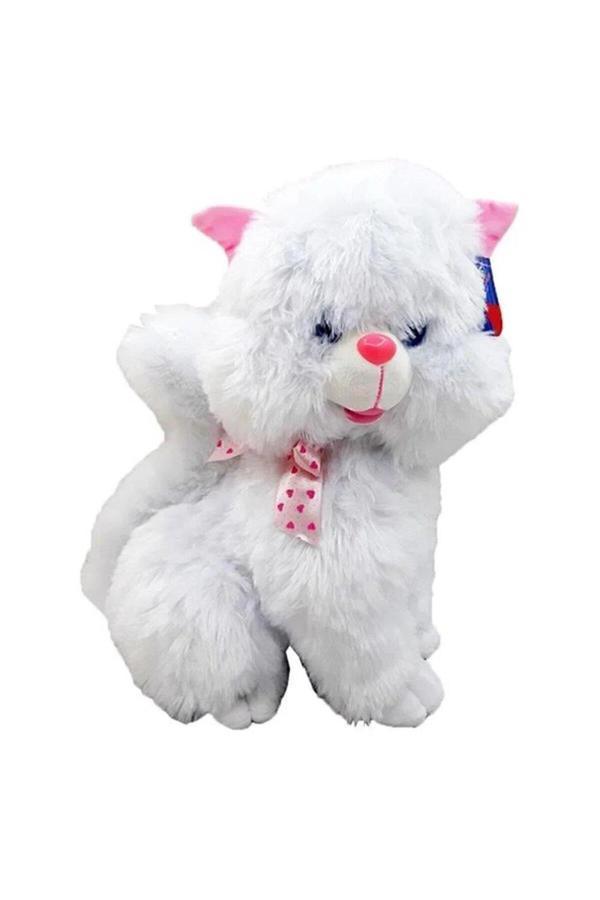 Peluş 50 Cm Sesli Oturan Tombul Kedi OYUN VE  UYKU ARKADAŞIM - Image 1