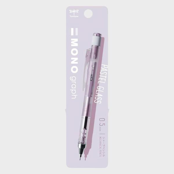 Tombow Mono Graph Pastel Glass Color 0.5mm Mekanik Kurşun Kalem Lavender Mist / DPA-149E - Image 1