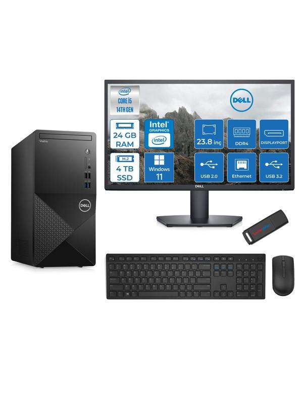 Dell Vostro 3020MT Intel Core I5 14400 24GB 4tb SSD WIN11H  23.8 Fhd Monitör Bilgisayar ZTN2042VDT3020MTNH115+ZETTAUSBBELLEK - Image 1
