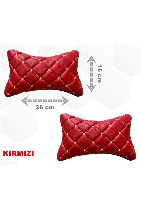 Caraks Citroen C4 Hb 2005-2010 Arası Oto Koltuk Boyunluk Suni Deri Ve Jarse 2 Adet - Image 1