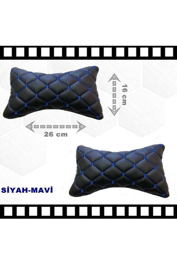 Caraks Seat Leon 2013-2021 Arası Oto Koltuk Boyunluk Suni Deri Ve Jarse 2 Adet - Image 1