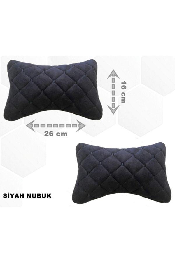 Caraks Hyundai Getz 2002-2011 Arası Oto Koltuk Boyunluk Suni Deri Ve Jarse 2 Adet - Image 1