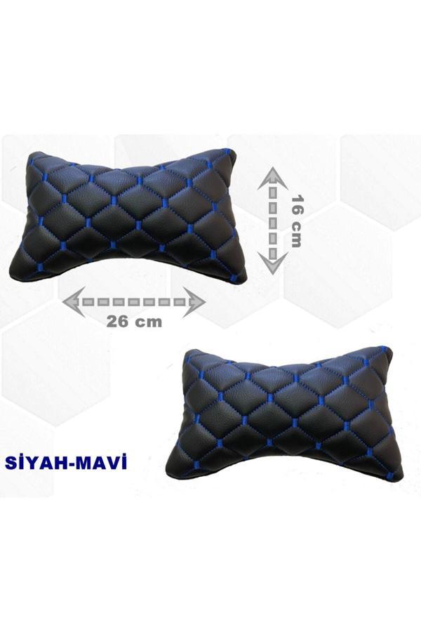 Caraks Peugeot 407 2004-2010 Arası Oto Koltuk Boyunluk Suni Deri Ve Jarse 2 Adet - Image 1