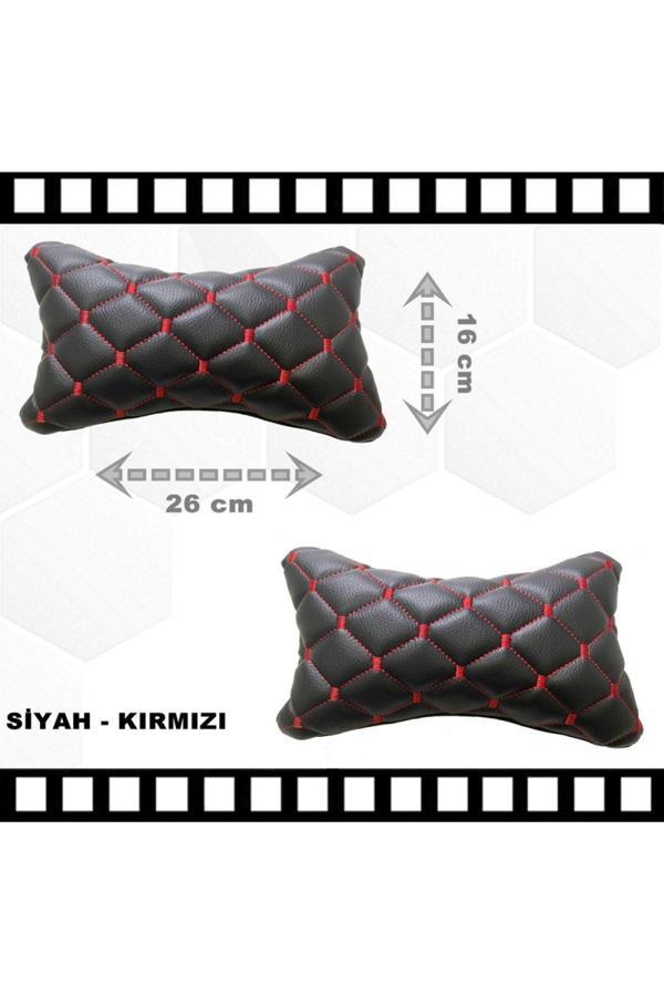 Caraks Toyota Verso 2010-2017 Arası Oto Koltuk Boyunluk Suni Deri Ve Jarse 2 Adet - Image 1