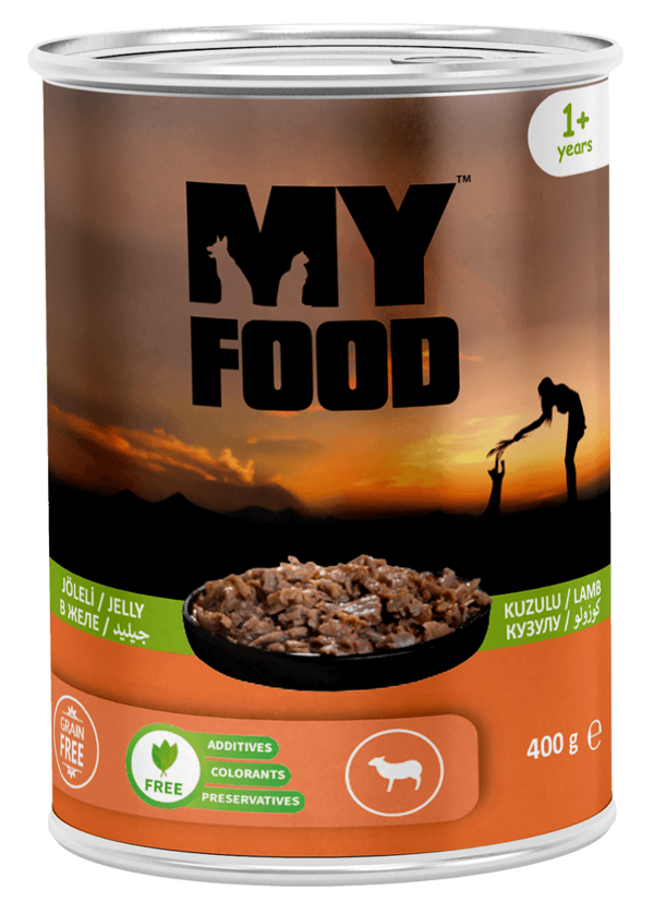 MY FOOD 12 ADET PATE YETİŞKİN KEDİ MAMASI KUZULU - Image 1