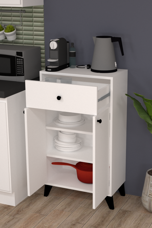 Efsun 2 Kapaklı 1 Çekmeceli Banyo Dolabı - Image 1