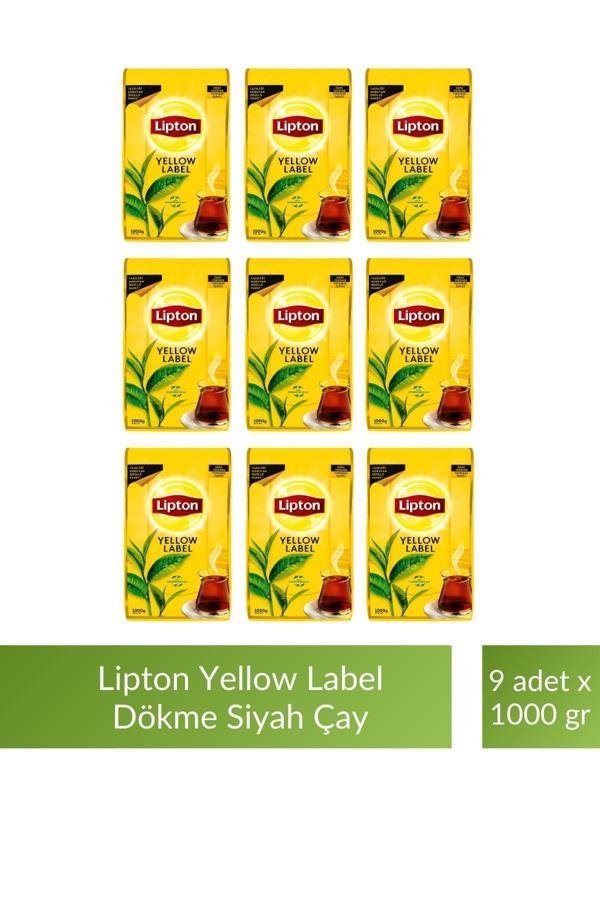 Lipton Yellow Label Dökme Siyah Çay 1000 gr x 9 Adet - Image 1