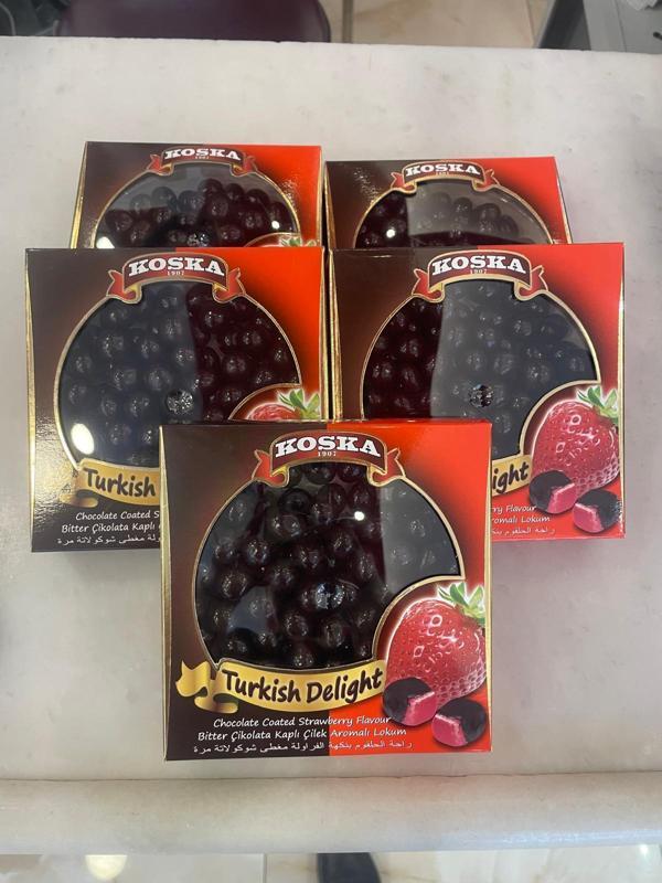 KOSKA ÇİLEKLİ LOKUM DRAJE 220 GR 1 ADET - Image 1
