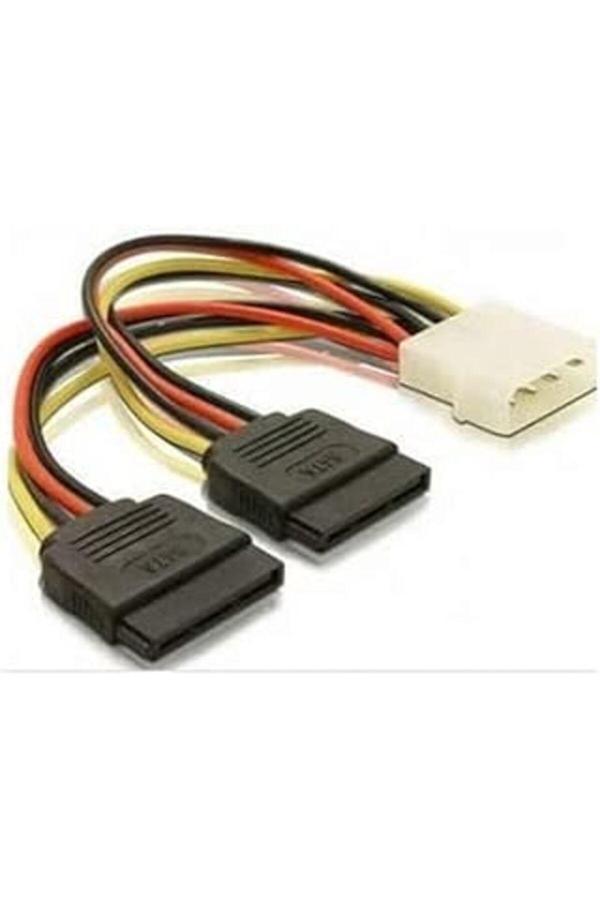 Alfais 4929 Ikili Çift Sata Power Hdd 4 Pin Güç Kablosu - Image 1