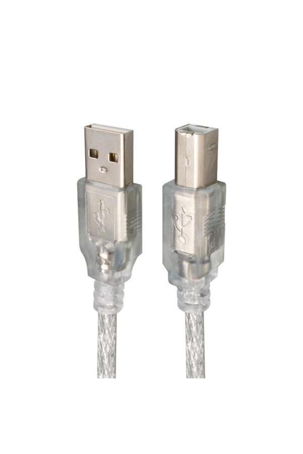 Nzm Ticaret 1.5 Metre 2.0V Şeffaf Mavi Usb Yazıcı Kablosu - Image 1