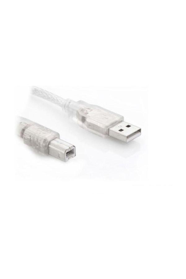 Oem Usb Yazıcı Kablosu 1,5 Metre 2.0V Seffaf - Image 1