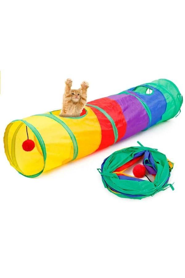 Pribor Kedi Oyun Tüneli Düz Model 120 Cm - Image 1