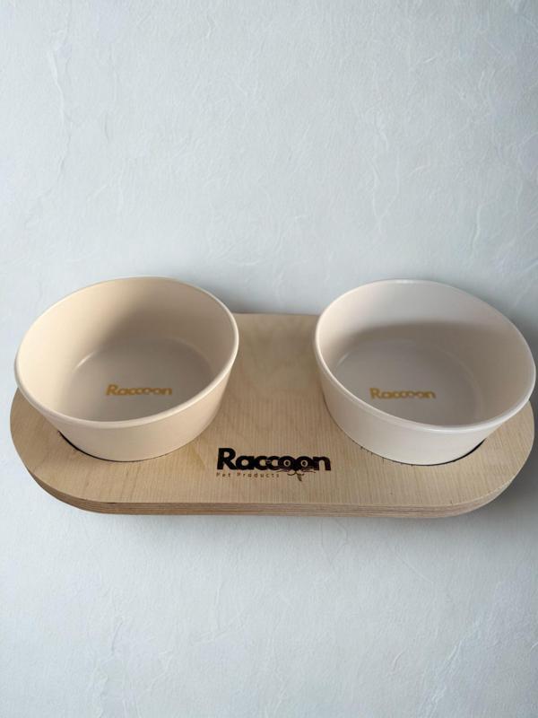 Raccoon Zeus 13 Cm Çift Tablalı Beyaz - Image 1