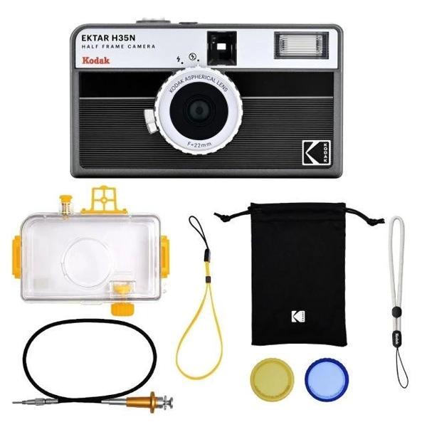 KODAK EKTAR H35N Yarı Çerçeveli Fotoğraf Makinesi - Premium Kit Siyah Premium Kit - Image 1