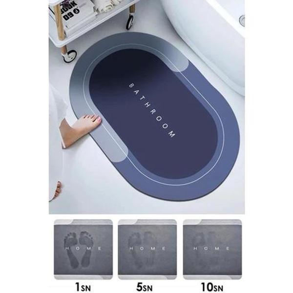 Banyo Dekoru için Kaymaz Tabanlı Süper Su Emici Paspas - Image 1