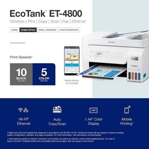 Epson EcoTank ET-4800 Supertank Yazıcı White - Image 1