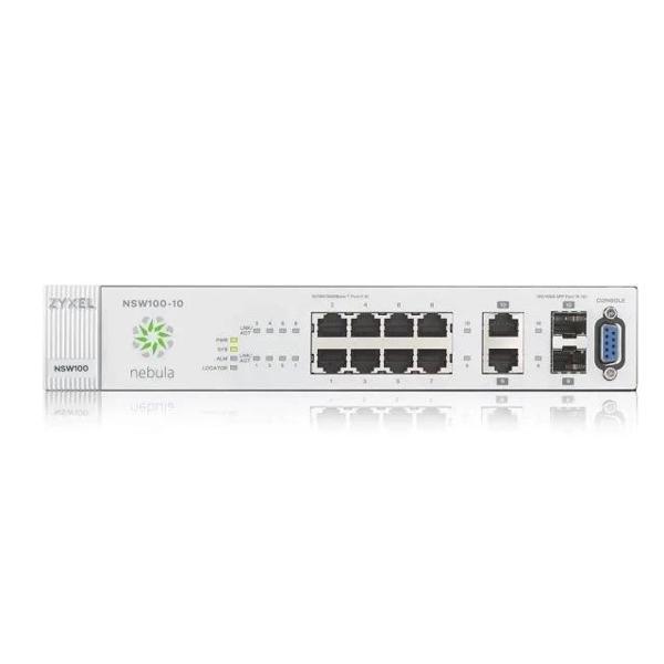 Zyxel Nebula Bulut Switch 8 Port Gigabit + 2 Dual (GBE RJ-45/SFP) - Image 1