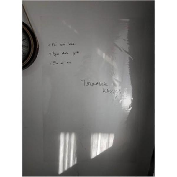 Büro Ev Ofis Dekoru için 45x500CM Üzeri Yazılabilir Yapışkanlı Şeffaf Duvar Pano Filmi - Image 1