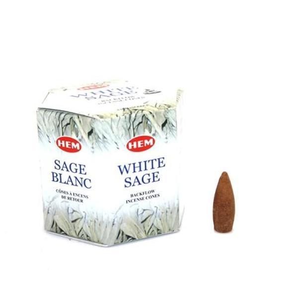 Büro Ev Ofis Kokusu için Beyaz Adaçayı Kokulu Geri Akış Tütsü - Image 1