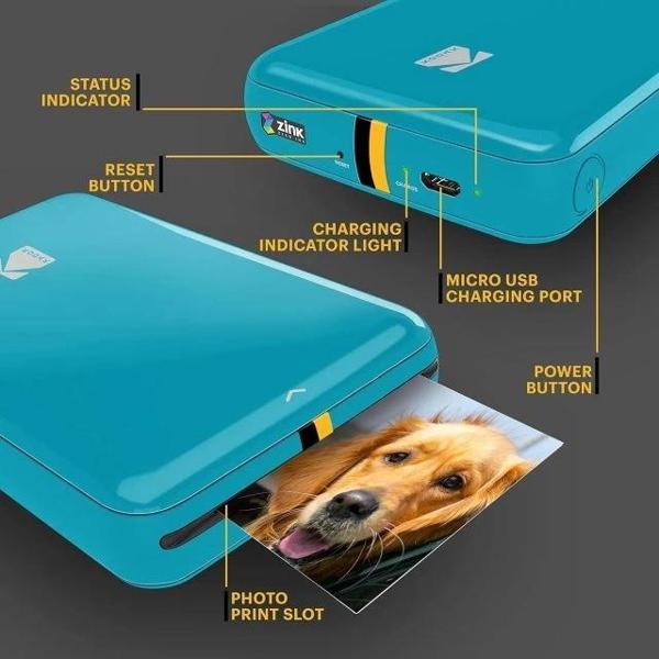 KODAK Step Anında Renkli Fotoğraf Yazıcısı Mavi Printer - Image 1
