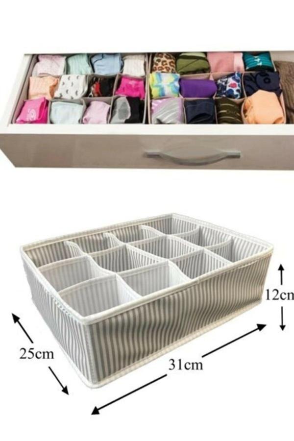 Büro Ev Ofis Düzeni için 12 Bölmeli Pratik Bölmeli Çekmece Organizer - Image 1