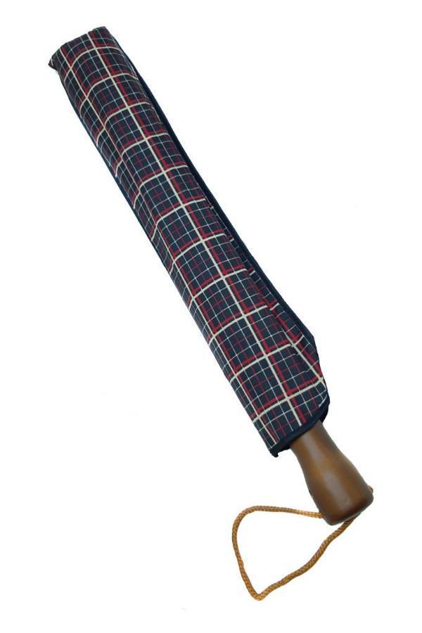 Snotline-April Bayan Şemsiye Otomatik Açılır 10Telli Kapalı Boyut 40 Cm 95 Cm Çap Vizon Ekose - Image 1