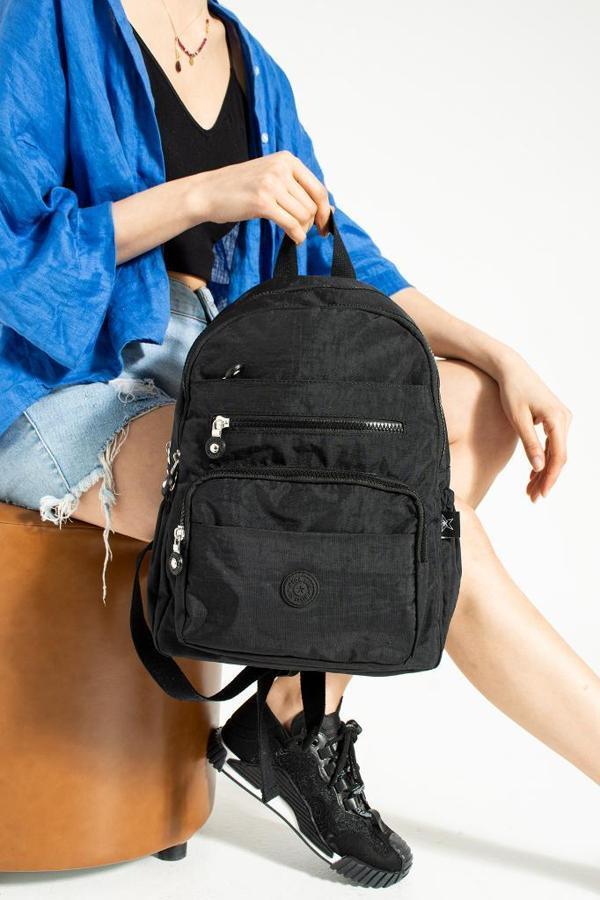 Unisex Sırt Çantası Günlük Kullanıma Uygun Lise Ortaokul Çantası Çok Cepli Okul Çantası 37*30 Cm Klinkır - Image 1