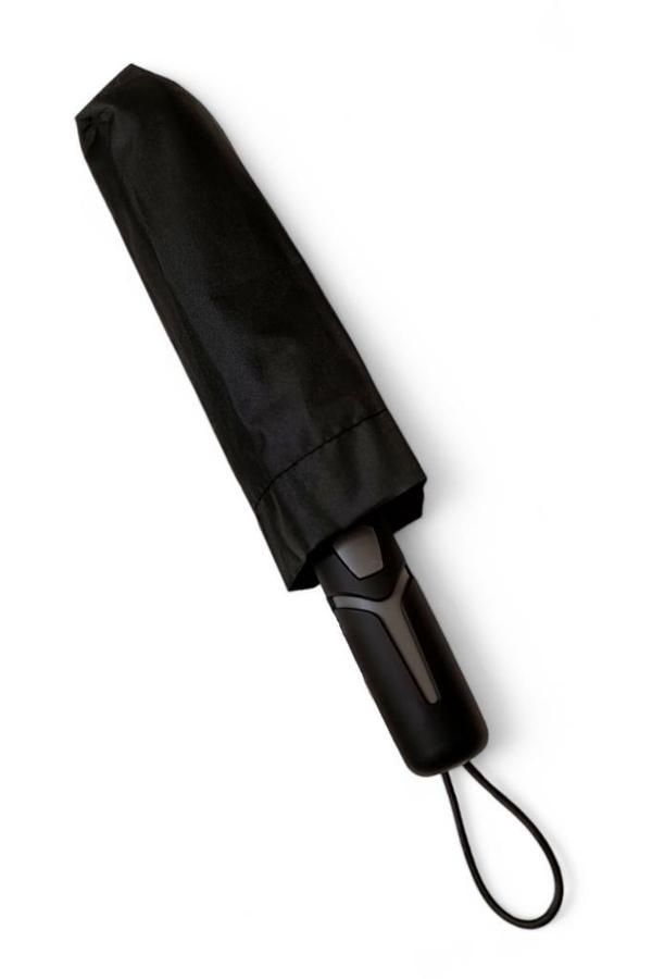 Tam Otomatik Siyah Renk Şemsiye 103 Cm Çap 33 Cm Kapalı Boyut Poliamid Kumaş 12 Telli - Image 1
