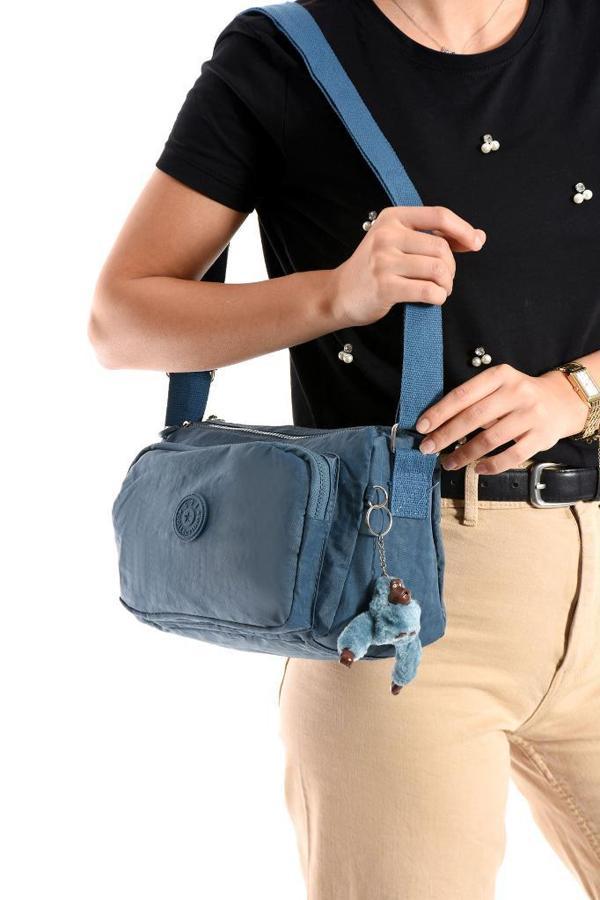 Kadın Postacı Çanta Hafif Klinkır Kumaş 25*18 Cm Çapraz Askılı Omuz Çantası Günlük Çanta  - Image 1