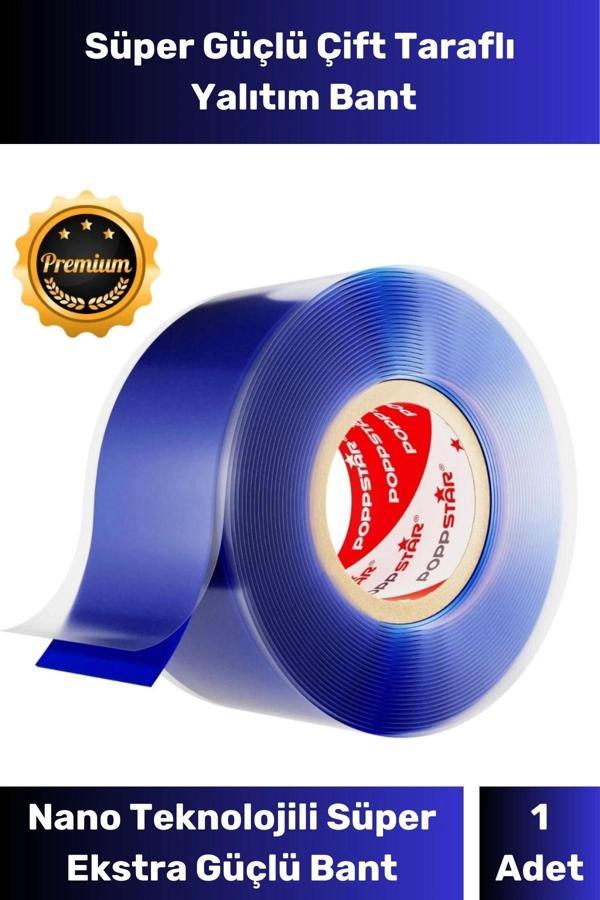 Çift Taraflı Silikon Bant Ekstra Güçlü Hava Su Sızdırmaz İzolasyon Çok Amaçlı 18mm x 1.5m - Image 1