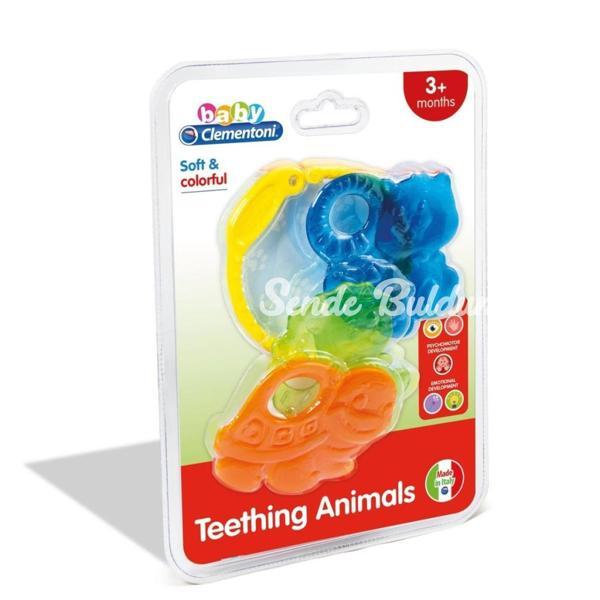 17061 Baby Clementoni Renkli Hayvanlar Dişlik / +3 ay - Image 1