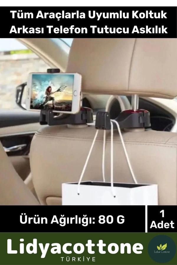 Oto Koltuk Arkası Telefon Tutucu Askılık Tablet Tutucu Organizer Askılıklı - Image 1