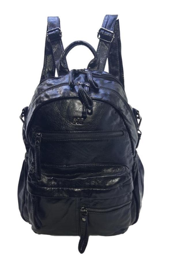 Baginn Y.S.Deri Kadın Sırt Çantası Fonksiyonel Kullanım Omuz Çapraz Askılı Bayan Sırt Çantası  - Image 1