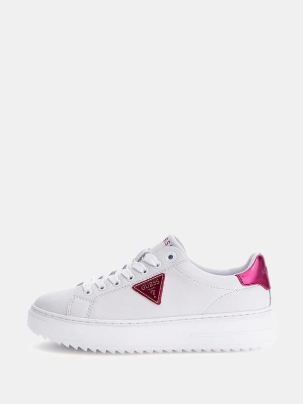 Guess Kadın Denesa Beyaz Metalik Detaylı Sneaker - Image 1