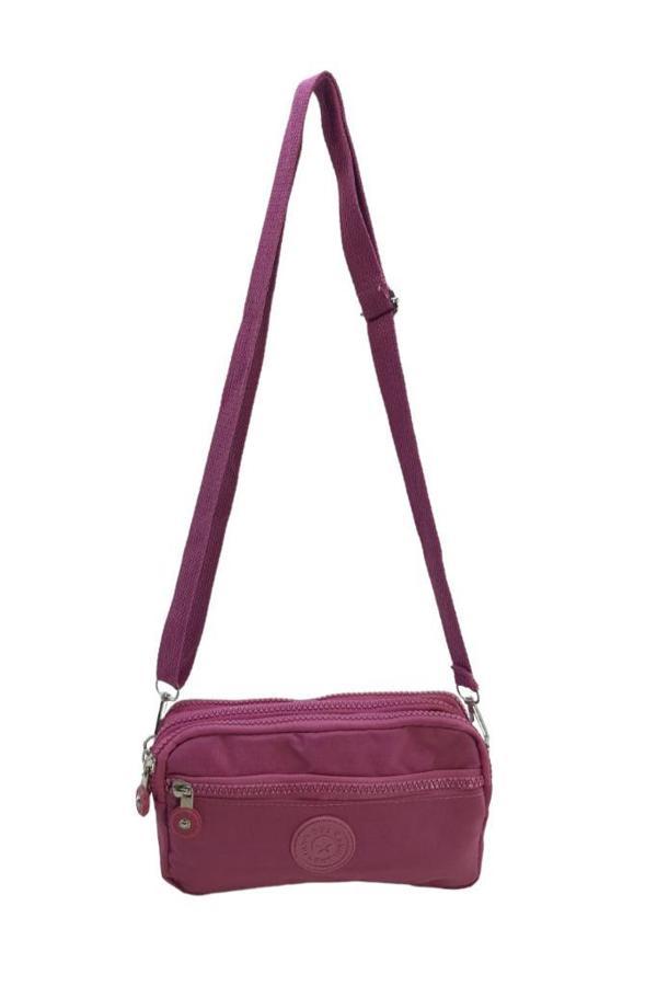 Klinkır Kumaş Mini Çapraz Askılı Kadın Çanta 571 Collection Yağmur Geçirmez El Çantası 20*10 Cm - Image 1