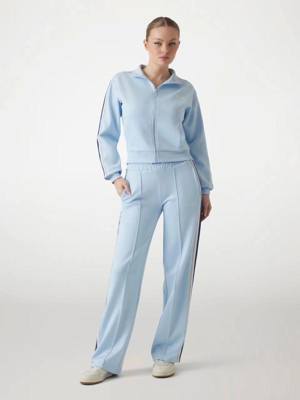 Guess Kadın Mavi Yarrow Düz Kesim Pantolon - Image 1