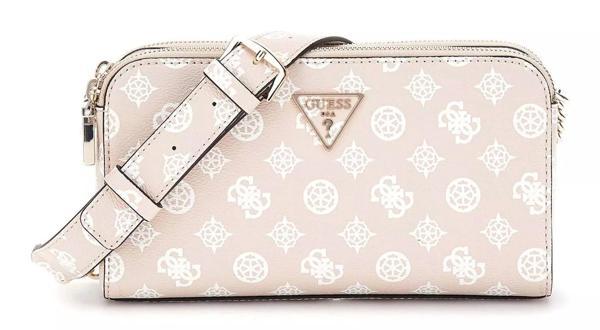 Guess Kadın Kum Rengi Eco Erica Logolu Crossbody Çanta - Image 1