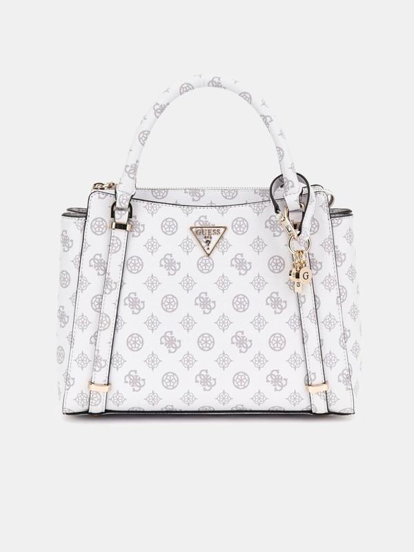 Guess Kadın Beyaz Eco Erica İki Bölmeli Satchel Çanta - Image 1