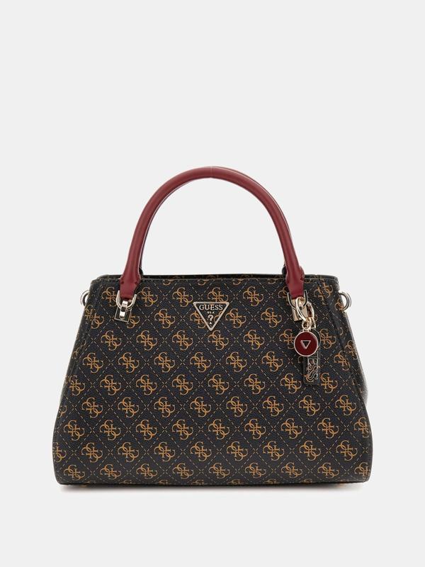 Guess Kadın Kahverengi Noelle Luxury Satchel Çanta - Image 1