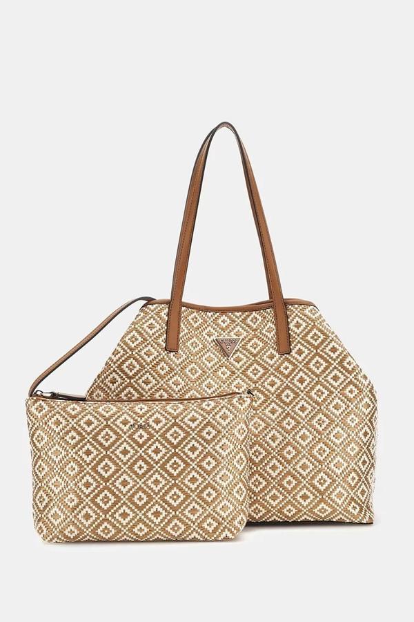 Guess Kadın Rafya Vikky Shopper Çanta - Image 1