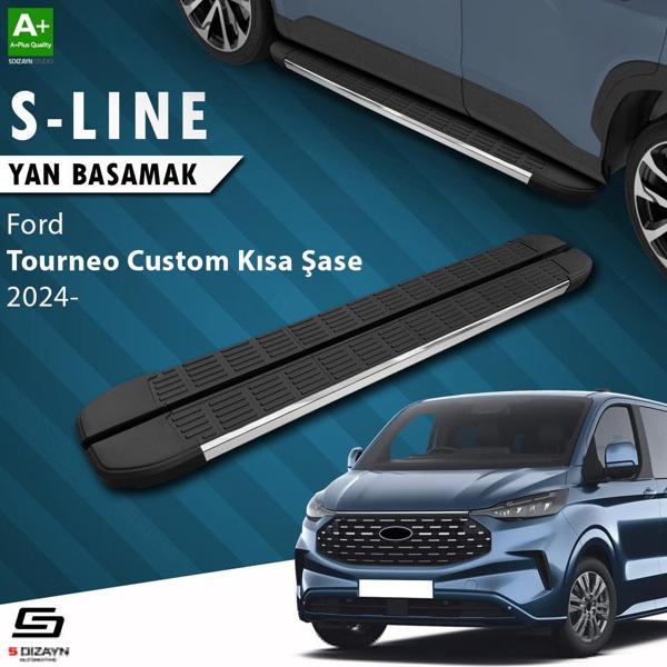 S-Dizayn Ford Tourneo Custom 2 Kısa Şase S-Line Krom Yan Basamak 223 Cm 2023 Üzeri A+ Kalite - Image 1