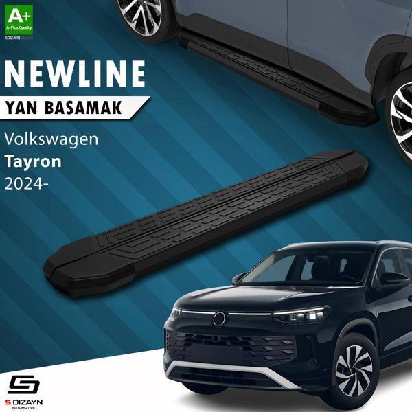 S-Dizayn VW Tayron 2 NewLine Siyah Yan Basamak 193 Cm 2024 Üzeri A+ Kalite - Image 1