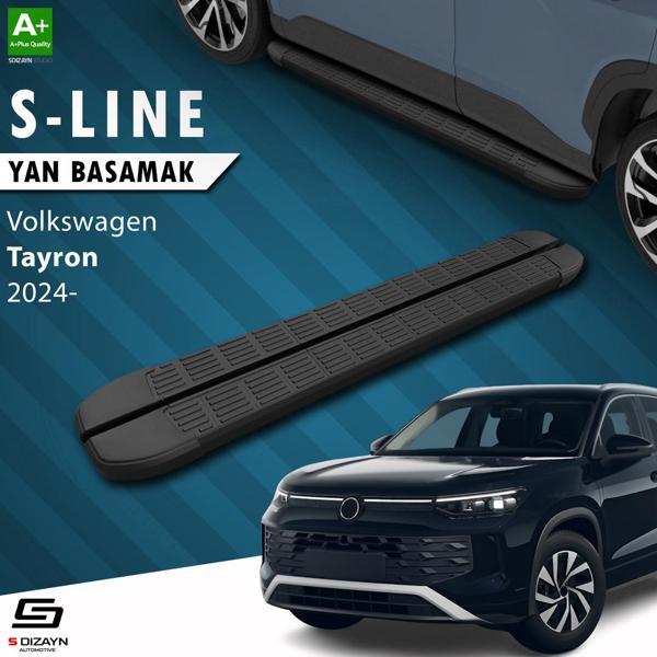 S-Dizayn VW Tayron 2 S-Line Siyah Yan Basamak 193 Cm 2024 Üzeri A+ Kalite - Image 1